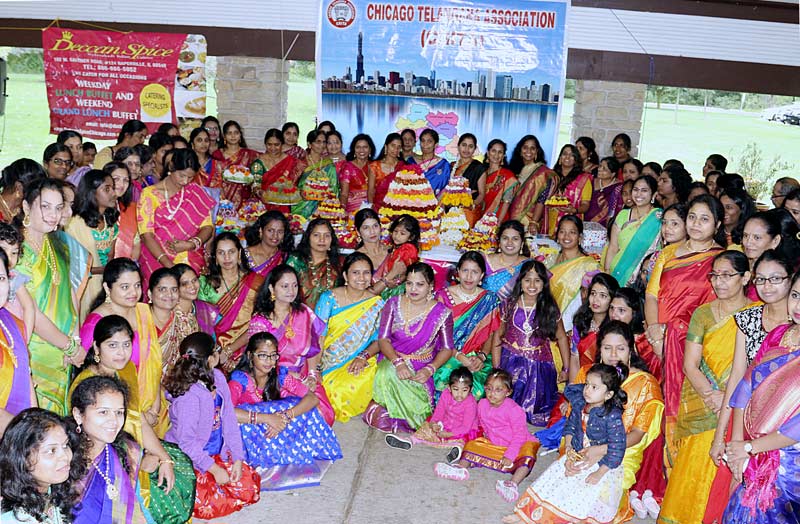 Chicago Telangana Association 17th Bathukamma festival celebrations in Chicagoland