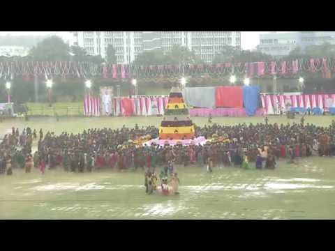 Telangana Bathukamma Celebrations at L B Stadium – Hyderabad Part 2